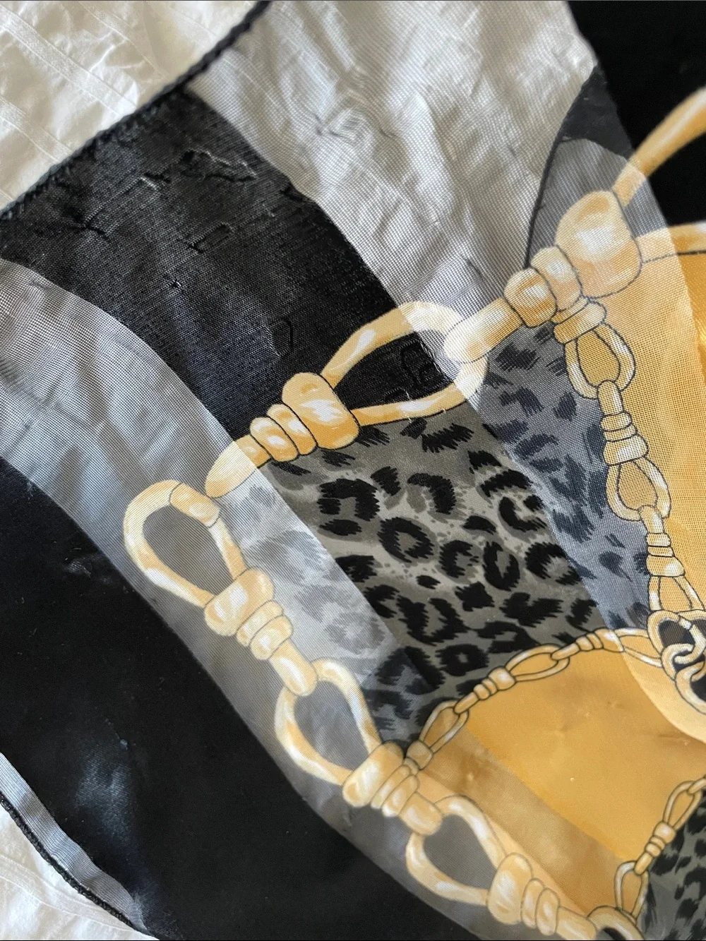 Leopard Chain Print Scarf